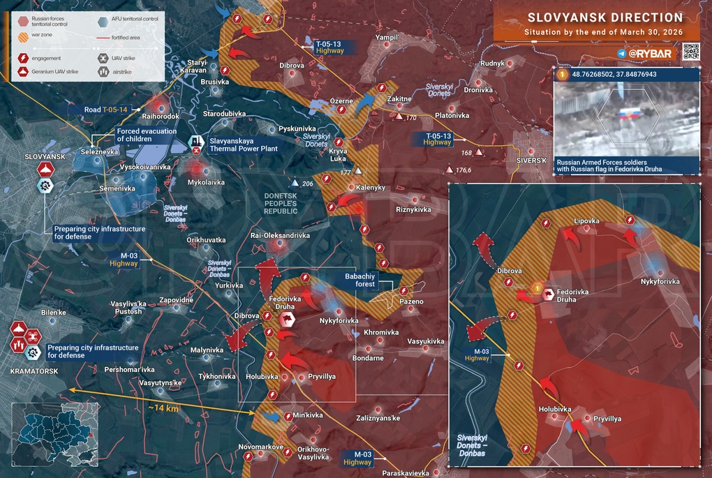 Chiến sự Ukraine 31/3: Lực lượng Kiev nguy cơ bị bao vây ở Liman - 4