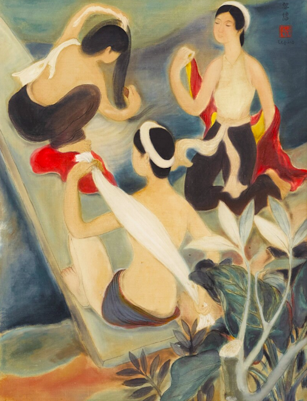 Tranh của danh họa Mai Trung Thứ, Lê Phổ làm 'dậy sóng' sàn đấu giá Hồng Kông - Ảnh 3.