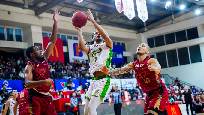 Saigon Heat và Cantho Catfish tại VBA 2025. Ảnh: VBA