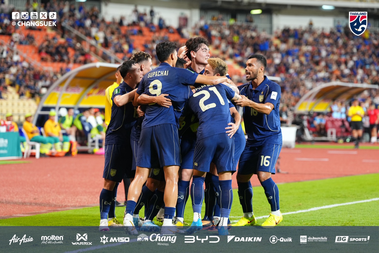 Đội tuyển Thái Lan thắng Turkmenistan phút 89, lách khe cửa hẹp giành vé Asian Cup 2027- Ảnh 2.