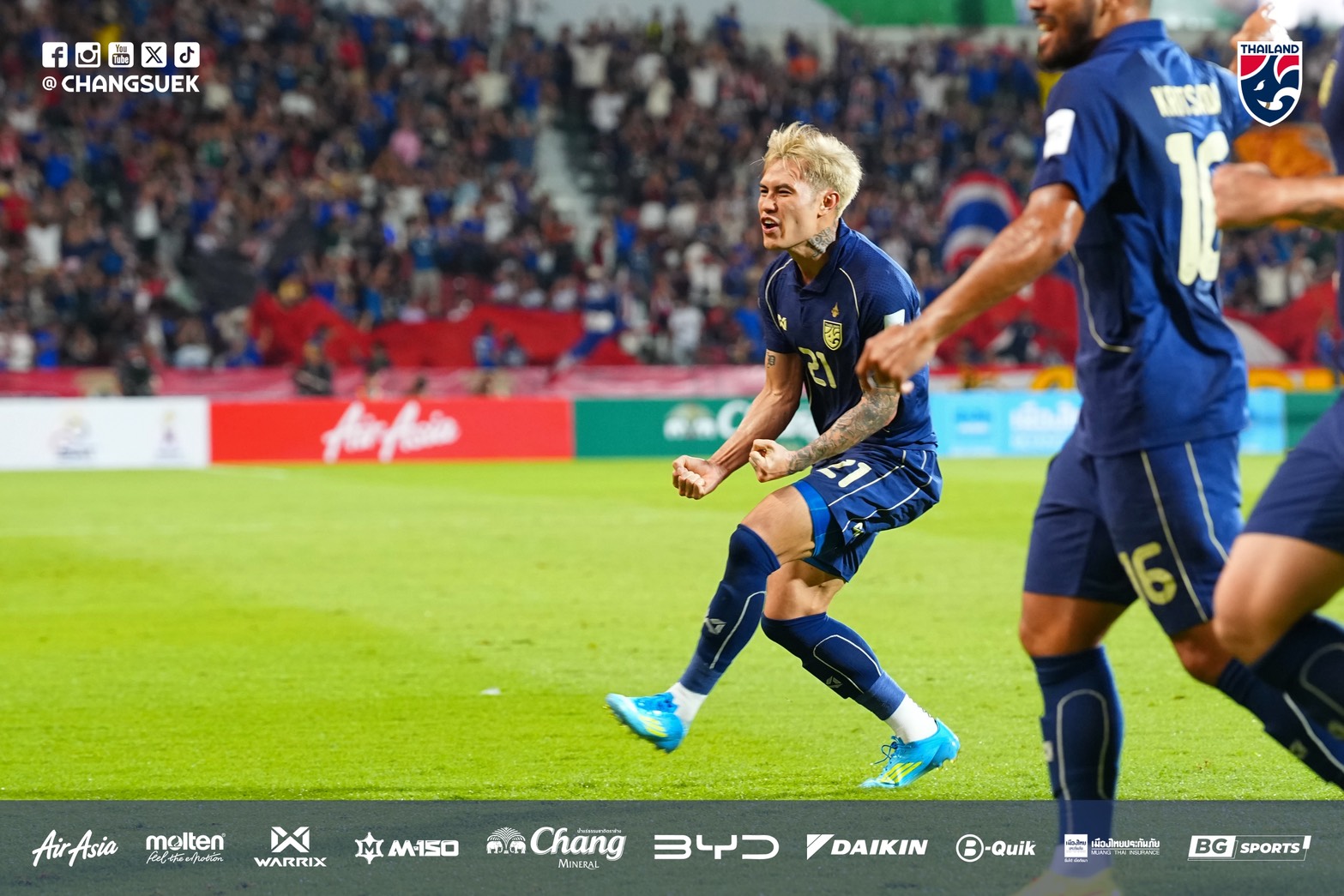 Đội tuyển Thái Lan thắng Turkmenistan phút 89, lách khe cửa hẹp giành vé Asian Cup 2027- Ảnh 3.