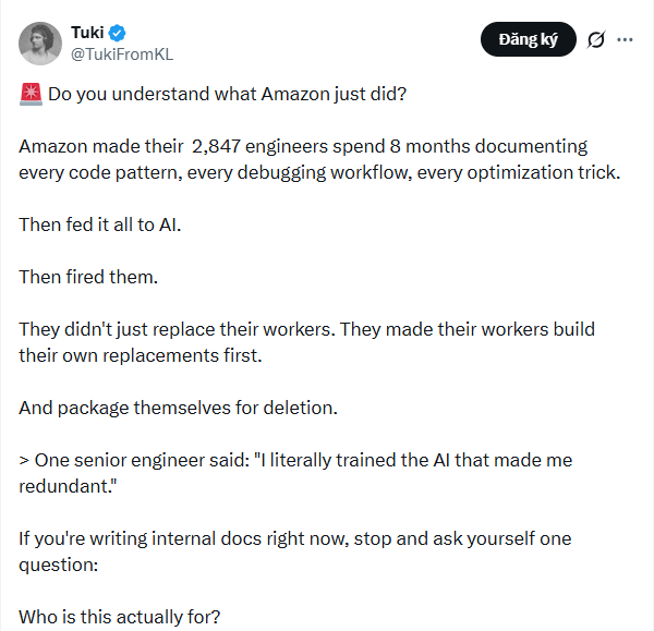 2.847 kỹ sư Amazon Prime Video 'vô tình' tự đào tạo AI để rồi bị sa thải không thương tiếc- Ảnh 1.