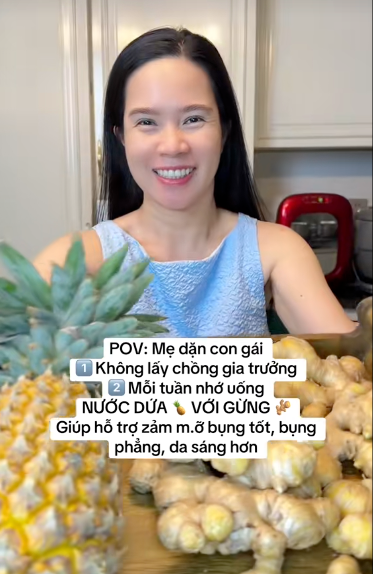 Không cần mỹ phẩm đắt tiền, mẹ U60 chỉ con gái uống loại nước này mỗi tuần: Giảm mỡ bụng, da sáng mịn thấy rõ- Ảnh 1.