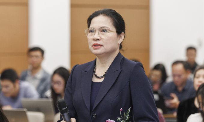 Phó chủ tịch, Tổng thư ký Ủy ban Trung ương Mặt trận Tổ quốc Việt Nam Hà Thị Nga. Ảnh: Giang Huy