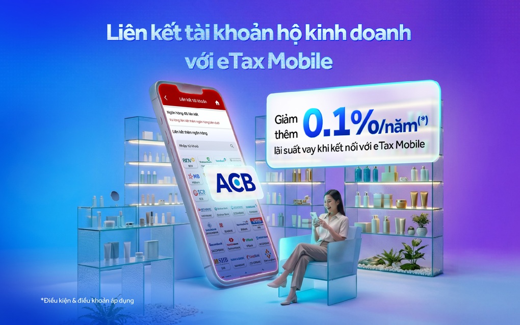 ACB giảm lãi vay cho hộ kinh doanh khi kết nối eTax Mobile - 1