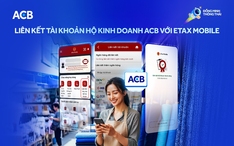 ACB hỗ trợ hộ kinh doanh kết nối eTax Mobile - 1