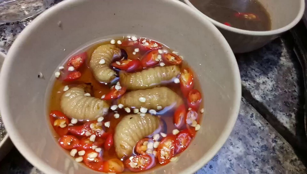 Ăn đuông dừa sống lúc nhúc, chàng trai Đức nhận cái kết bất ngờ - 1