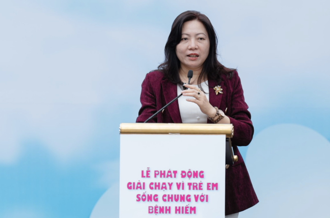 Bác sĩ Nguyễn Lương Phong, Giám đốc Đối ngoại AstraZeneca Việt Nam phát biểu tại sự kiện, ngày 1/3. Ảnh: Nga Thanh