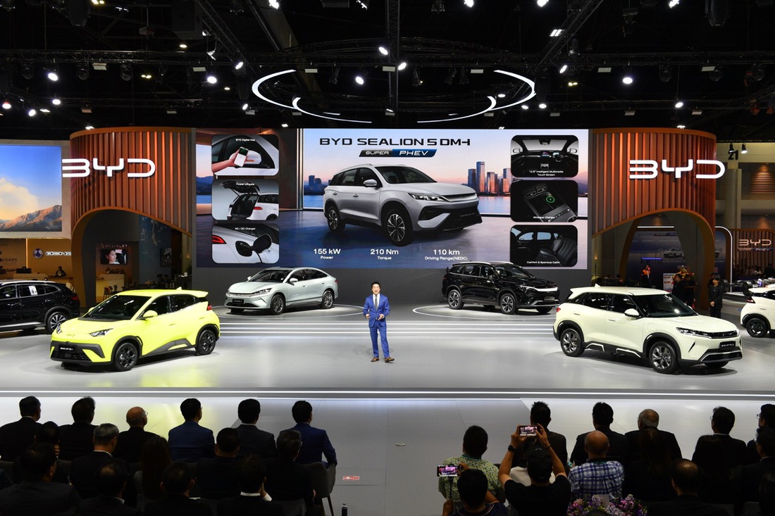 BYD tung 4 mẫu xe mới ở Đông Nam Á, trải từ xe điện đến hybrid đấu xe xăng 1 BYD tung 4 mẫu xe mới ở Đông Nam Á, trải từ xe điện đến hybrid đấu xe xăng - Ảnh 1.