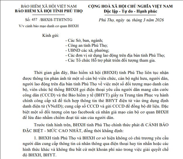 Bảo hiểm xã hội phát cảnh báo đặc biệt, người dân cần lưu ý- Ảnh 1.