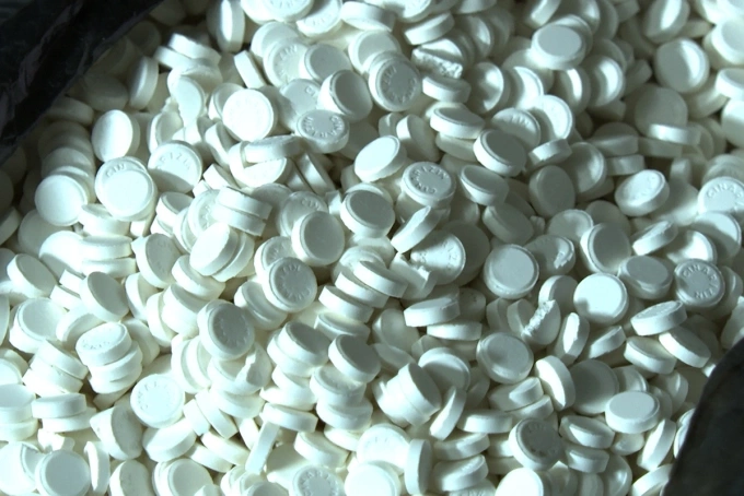 Thuốc tân dược mà nhóm Lam và Cường tại Hà Tĩnh sử dụng để sản xuất thuốc tăng cân đông y. Ảnh: Đức Quang