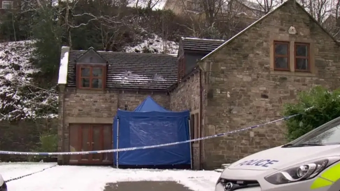 Ngôi nhà xảy ra án mạng. Ảnh: PA