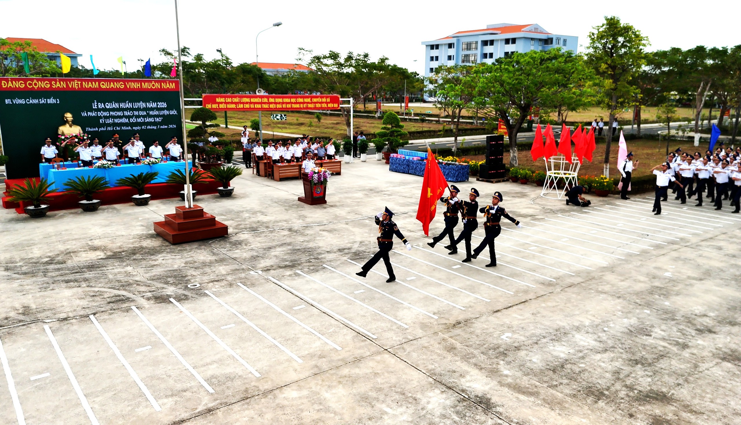 Bộ Tư lệnh Vùng Cảnh sát biển 3 ra quân huấn luyện năm 2026 - Ảnh 1.