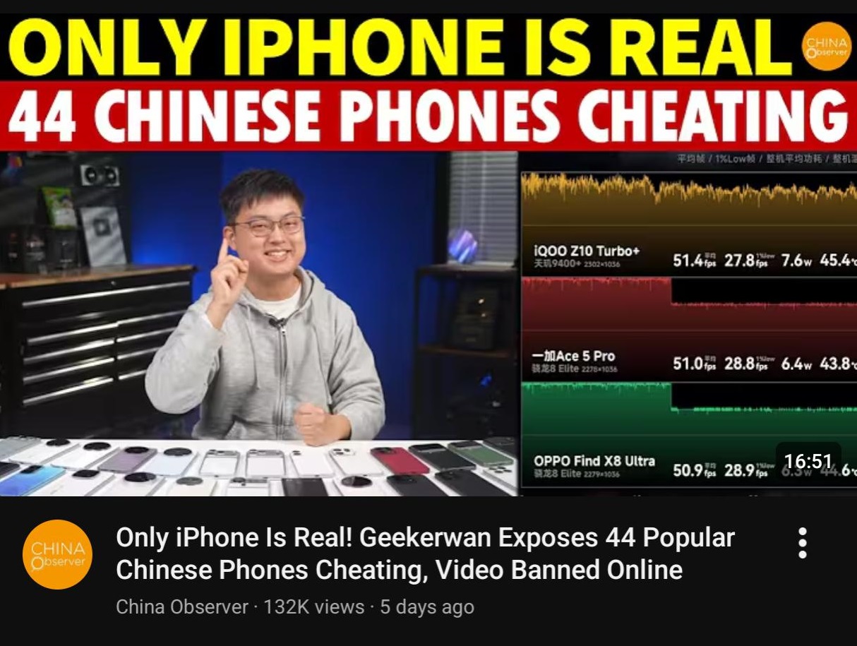 Bỏ tiền túi mua 44 smartphone Trung Quốc, reviewer phát hiện tất cả đều hack điểm benchmark, chỉ có iPhone là thật- Ảnh 1. Bỏ tiền túi mua 44 smartphone Trung Quốc, reviewer phát hiện tất cả đều hack điểm benchmark, chỉ có iPhone là thật- Ảnh 1.