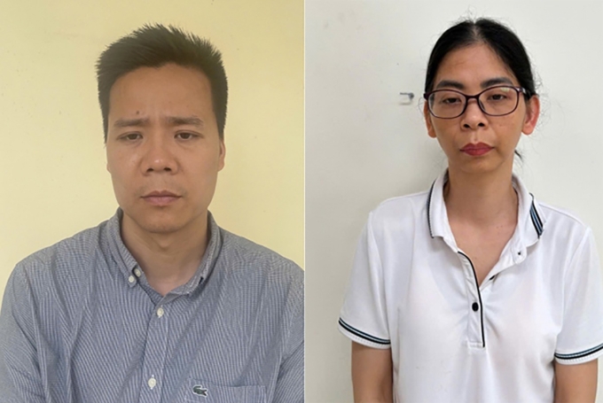 Bị can Nguyễn Năng Mạnh và đồng phạm trong vụ án. Ảnh: Công an cung cấp