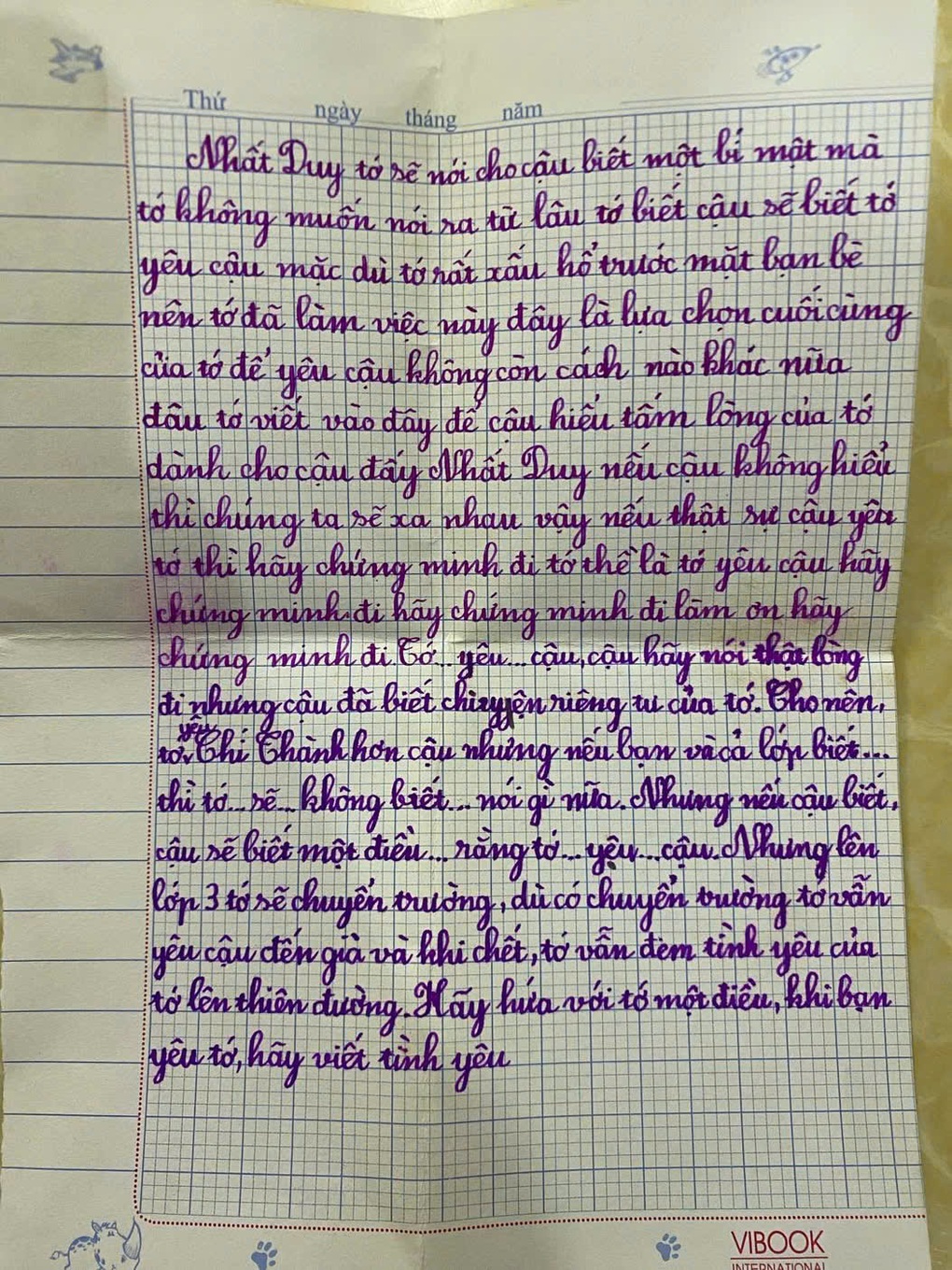 Câu chuyện phía sau lá thư tỏ tình với hai bạn nam của nữ sinh lớp 2 - 1