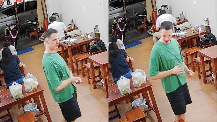 Chàng Tây vỗ bụng đen đét khen món bún bò Huế khiến dân mạng cười bò- Ảnh 1.