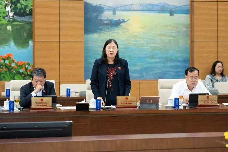 Phó Chủ nhiệm Thường trực Ủy ban Dân nguyện và Giám sát Lê Thị Nga. Ảnh: Quốc hội ba-Le-Thi-Nga.jpg