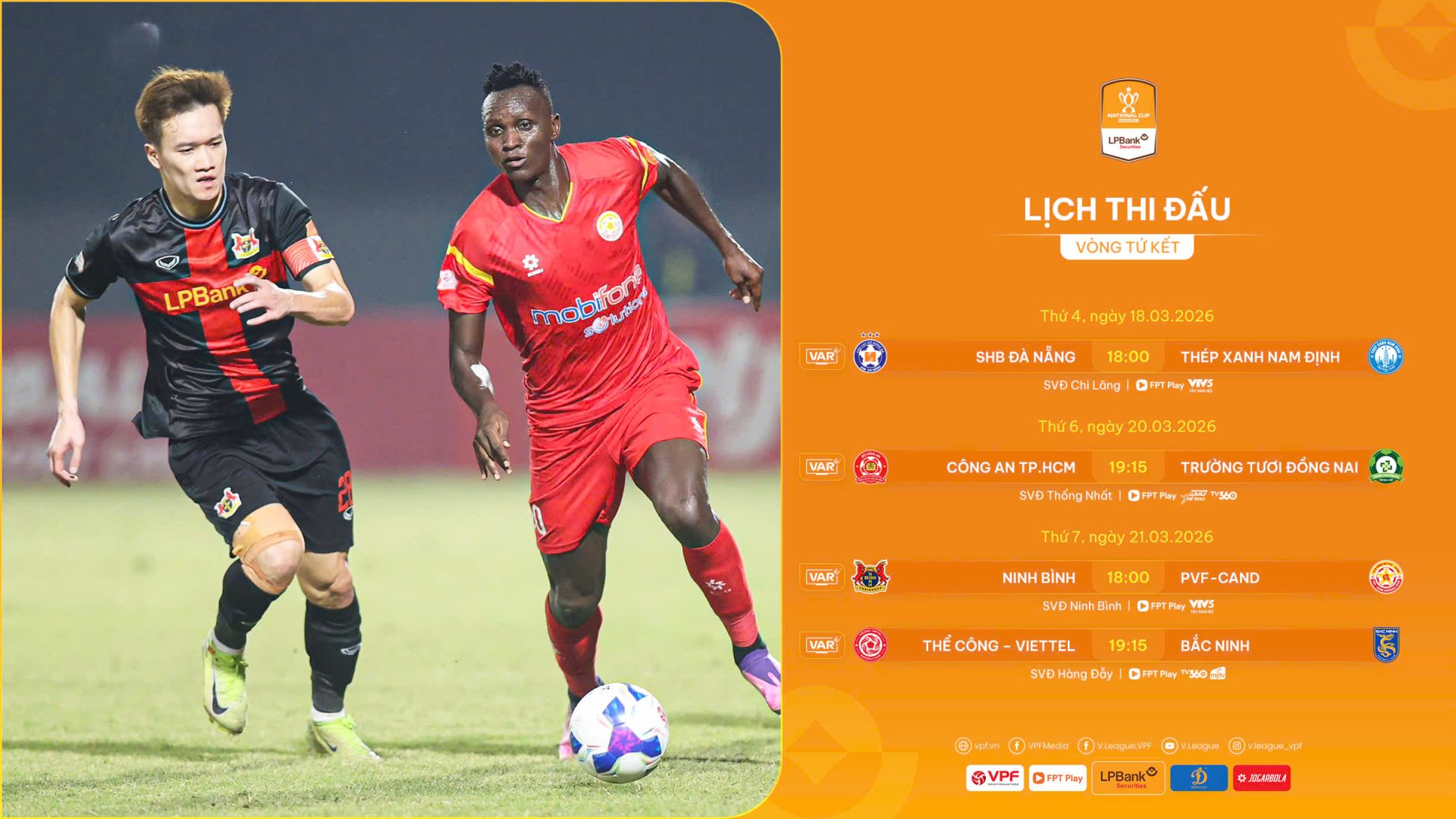 Tứ kết Cúp Quốc gia 2025-2026: Chờ đợi những bất ngờ! - Ảnh 1.