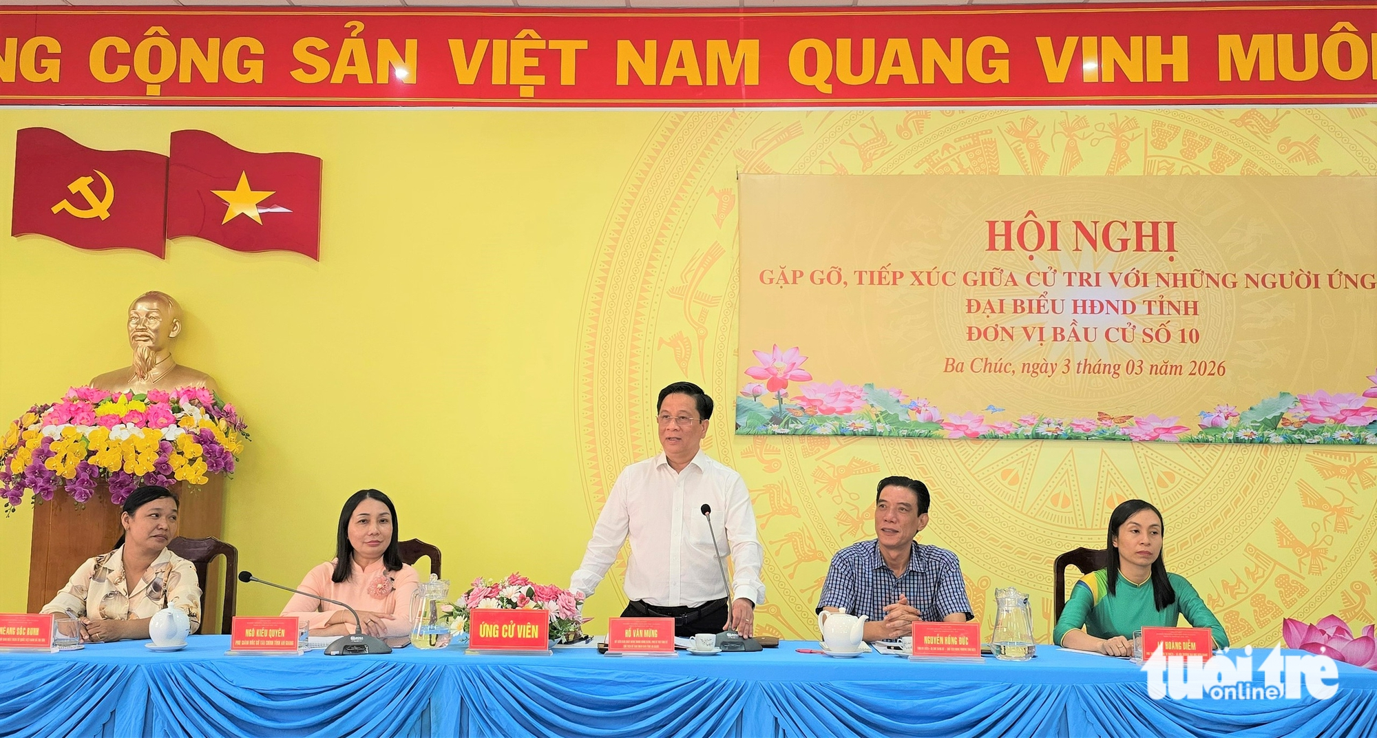 Chủ tịch UBND tỉnh An Giang ứng cử HĐND tỉnh tại 6 xã, phường nào? 1 Chủ tịch UBND tỉnh An Giang ứng cử HĐND tỉnh tại 6 xã, phường nào? - Ảnh 1.