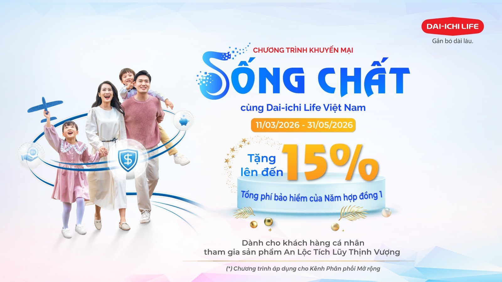 ‘Sống Chất cùng Dai-ichi Life Việt Nam’: Cơ hội gia tăng bảo vệ, ưu đãi hấp dẫn - Ảnh 1.