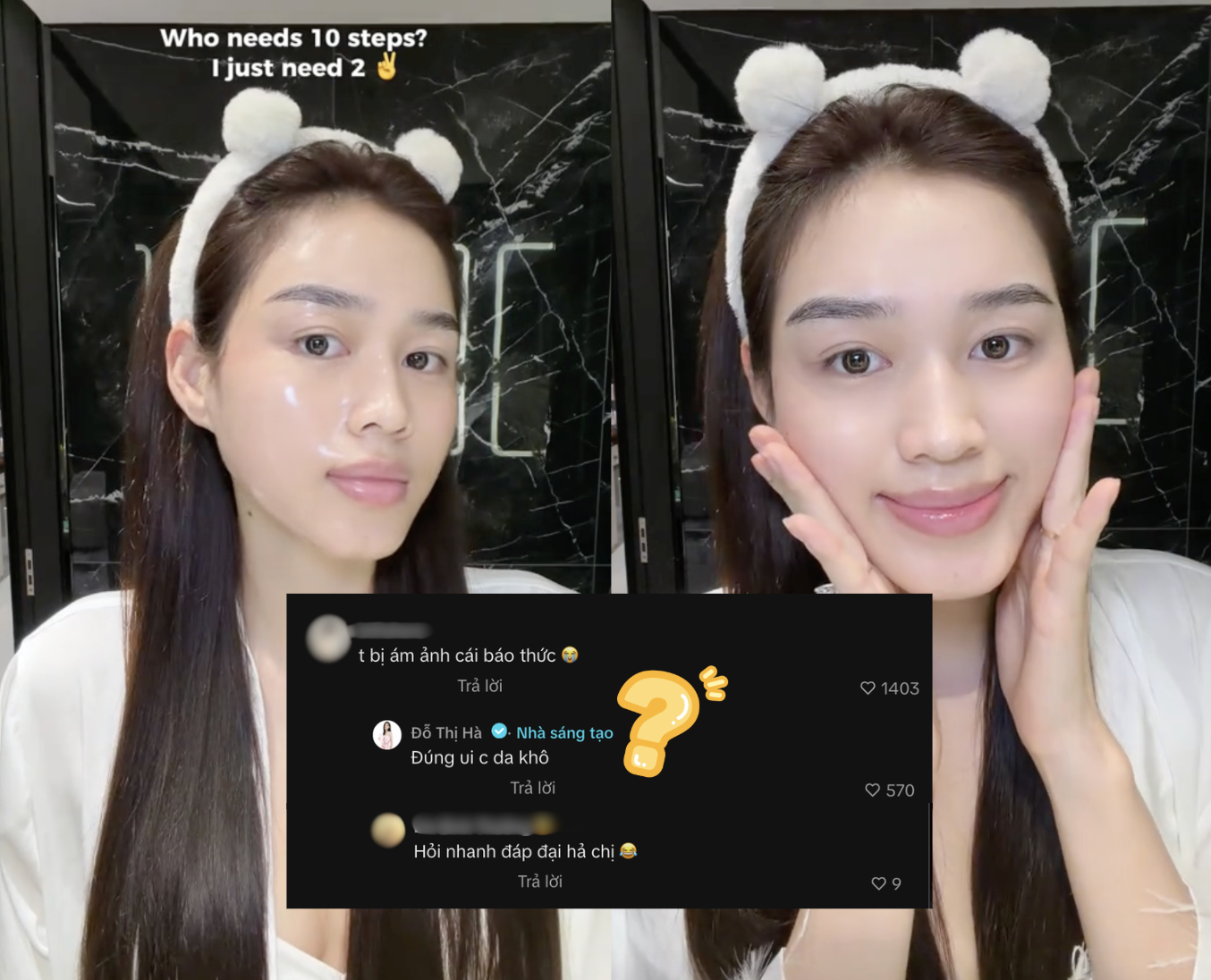 Đỗ Hà hướng dẫn skincare: Da rất đẹp nhưng trả lời 