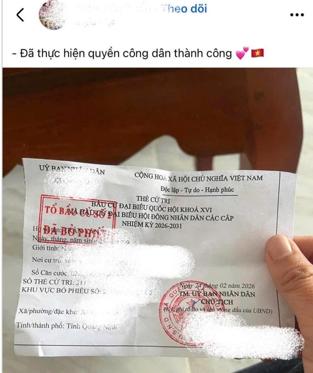 Đăng ảnh thẻ cử tri lên mạng: Nhiều rủi ro rình rập - 1