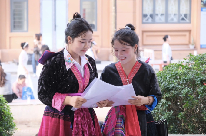 Thí sinh xét tuyển vào Đại học Sư phạm Hà Nội năm 2025. Ảnh: Dương Tâm