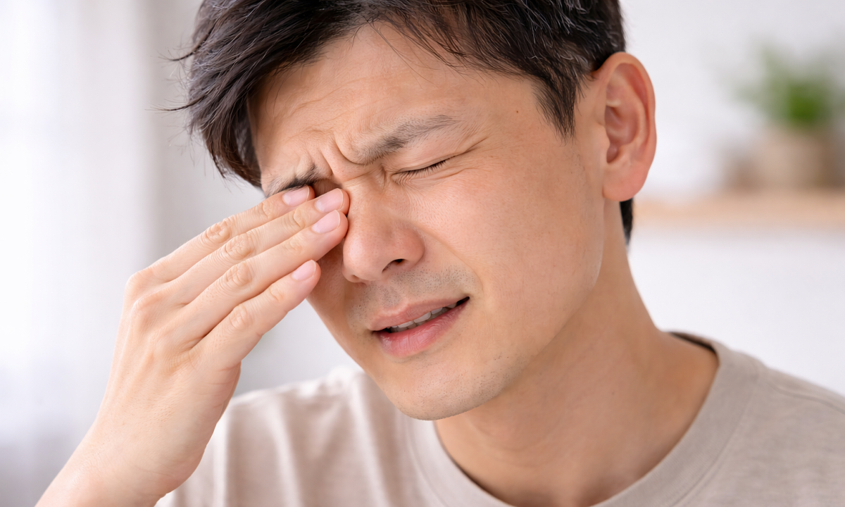 Dau cang tuc sau mat la dau hieu benh gi