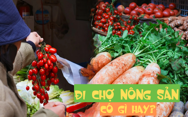 Đi chợ nông sản đâu chỉ mua rau, ấy là cuộc 