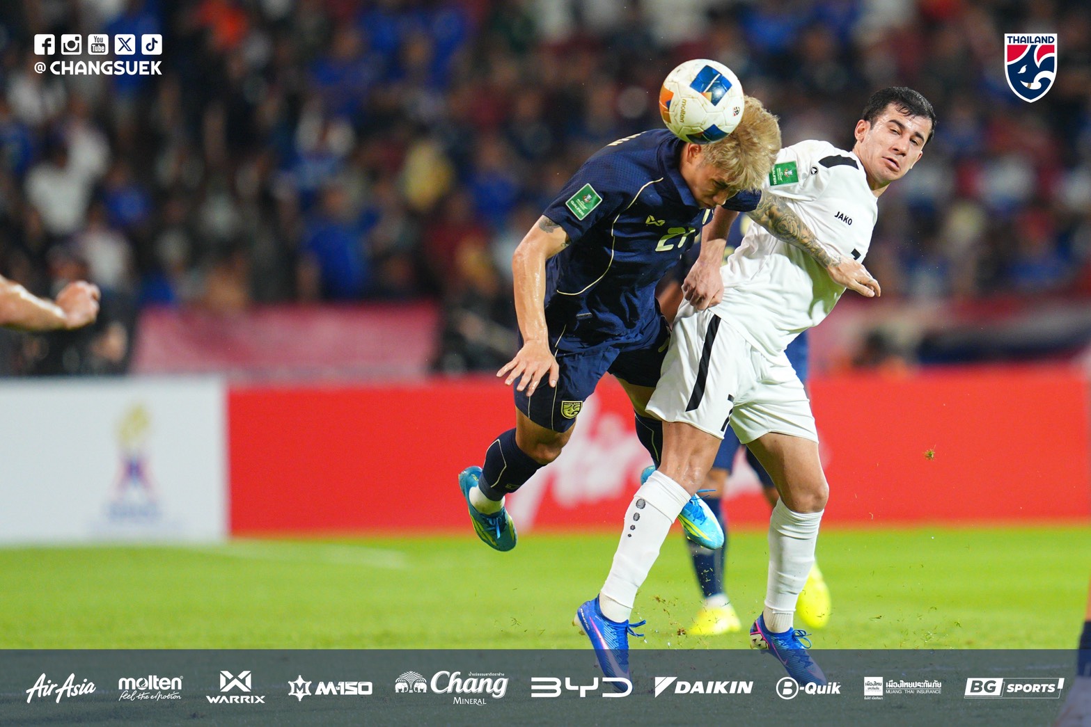 Đội tuyển Thái Lan thắng Turkmenistan phút 89, lách khe cửa hẹp giành vé Asian Cup 2027- Ảnh 1.