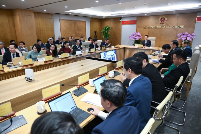 Buổi gặp mặt kỷ niệm 1 năm hợp nhất Bộ Khoa học và Công nghệ mới. Ảnh: Giang Huy