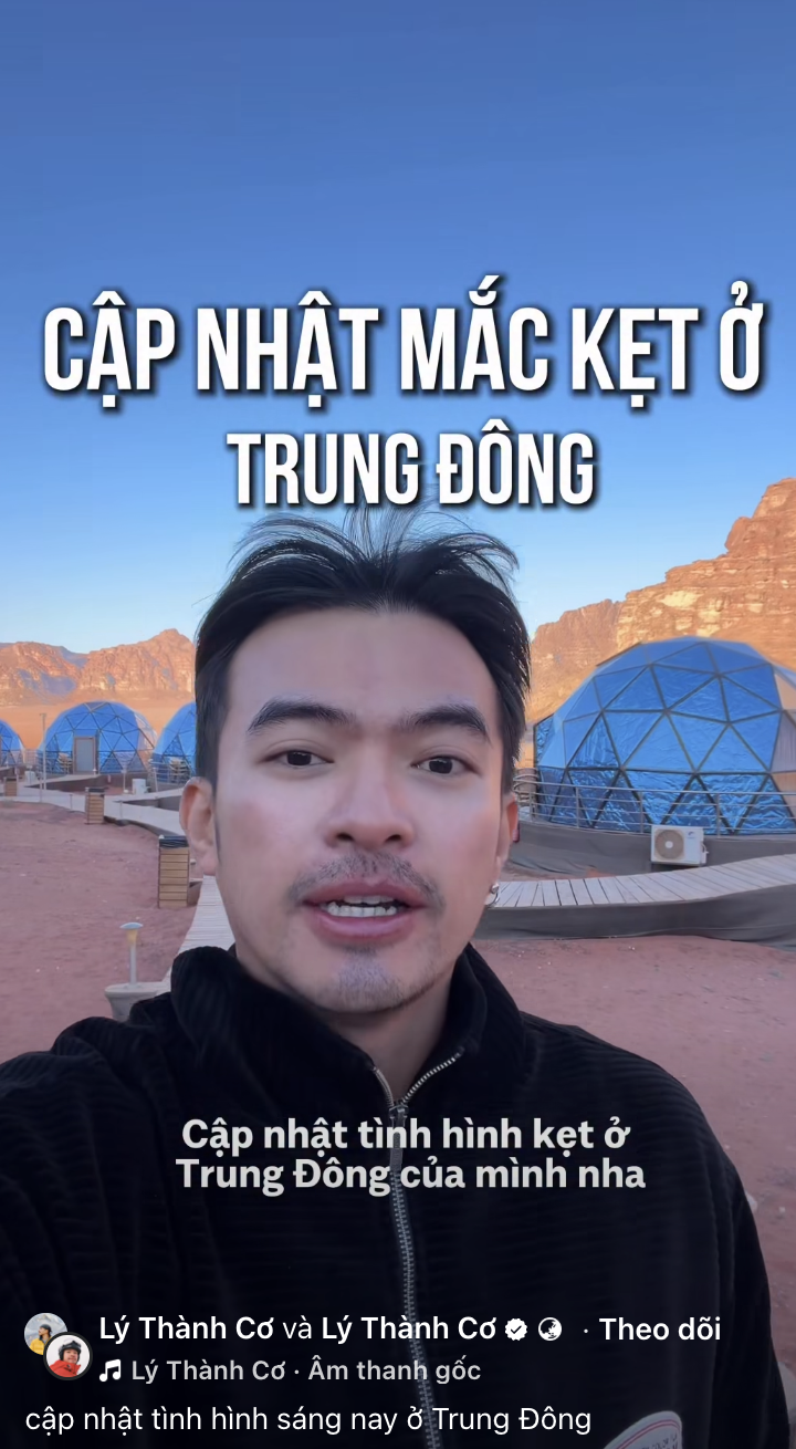 Du khách Việt kể chuyện 'mắc kẹt' ở Trung Đông 1 trung đông - Ảnh 1.