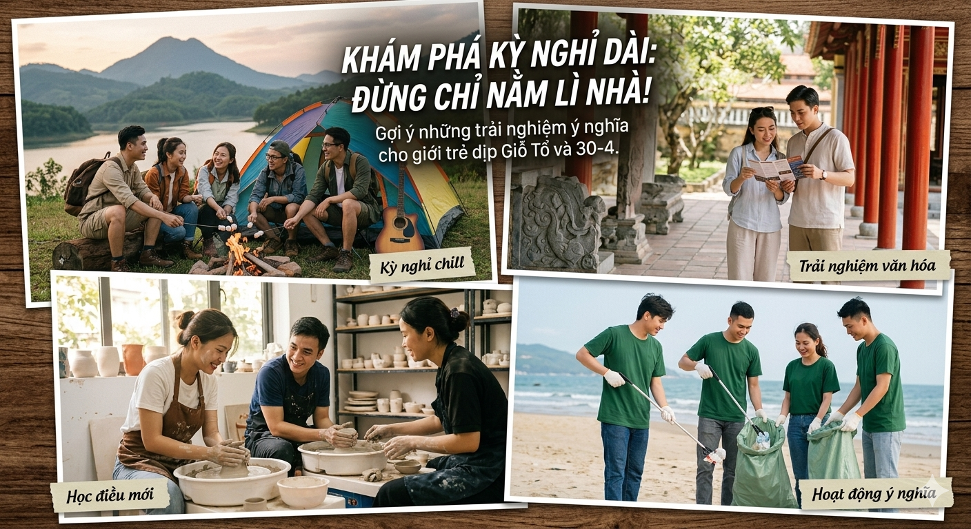 Đừng tận hưởng kỳ nghỉ dài ngày 30-4, 1-5 theo lối cũ nữa, đây là những cách 'tuyệt cú mèo'! 1 30-4 - Ảnh 1.