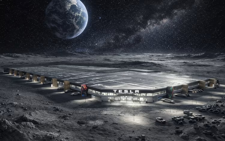 Elon Musk vẽ viễn cảnh xây nhà máy Tesla trên Mặt trăng 1 Elon Musk vẽ viễn cảnh xây nhà máy Tesla trên Mặt trăng - Ảnh 1.