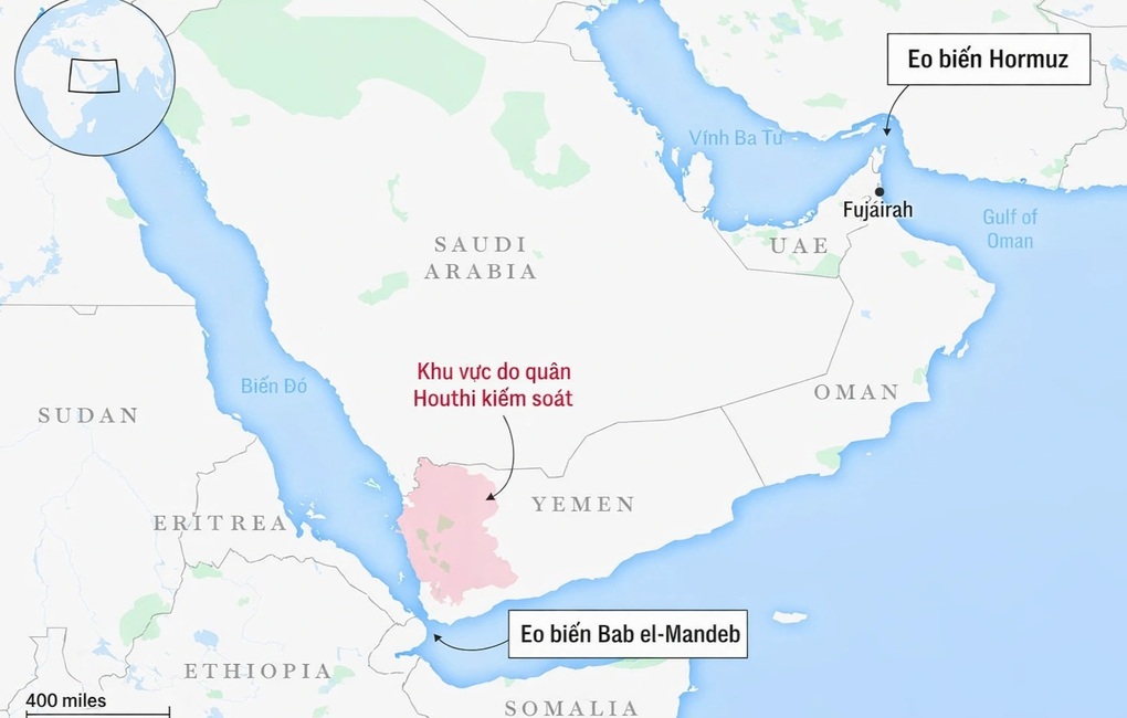 Eo biển Bab el-Mandeb - “quân bài” của Iran trong cuộc chiến với Mỹ-Israel - 1