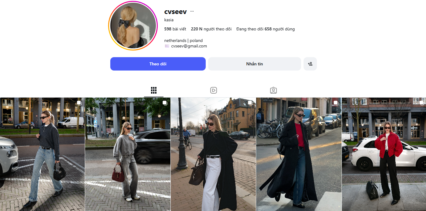 Fashion blogger mặc đồ basic mà 