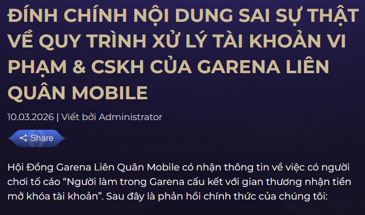 Garena chính thức lên tiếng về drama đang khiến CĐM phản ứng dữ dội- Ảnh 1.