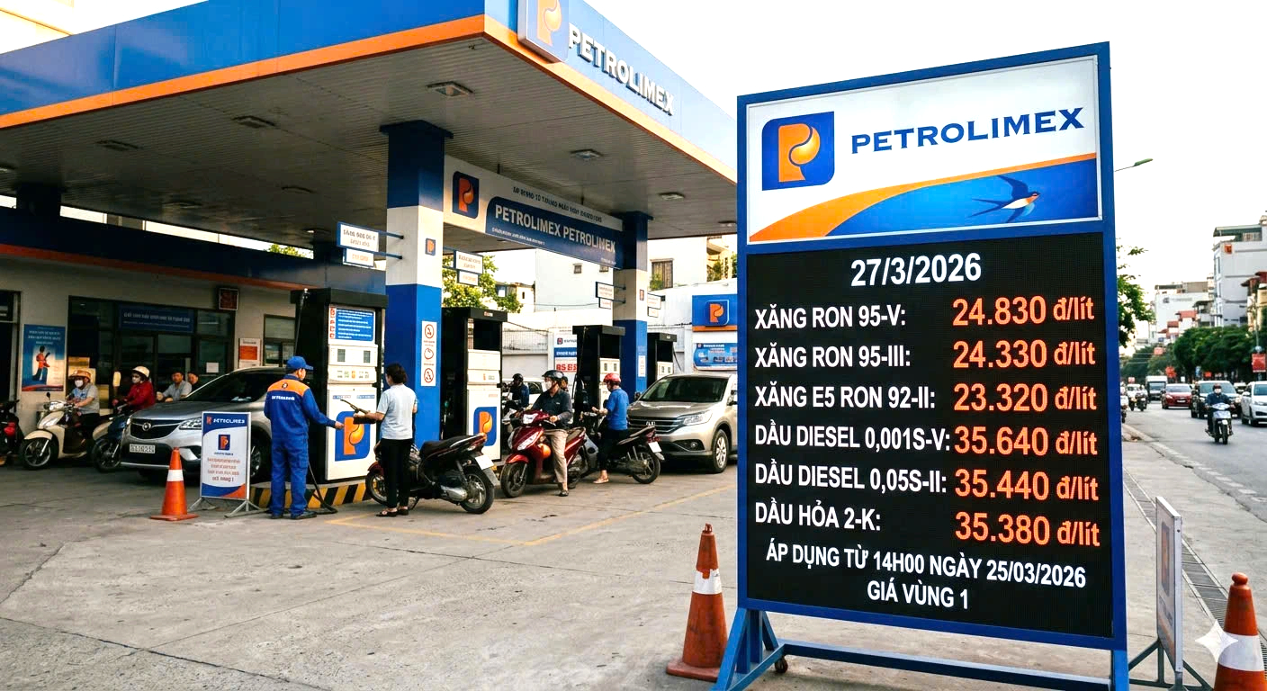 Giá xăng dầu hôm nay 27.3.2026: Giảm các loại thuế, xăng về 24.000 đồng/lít - Ảnh 1.