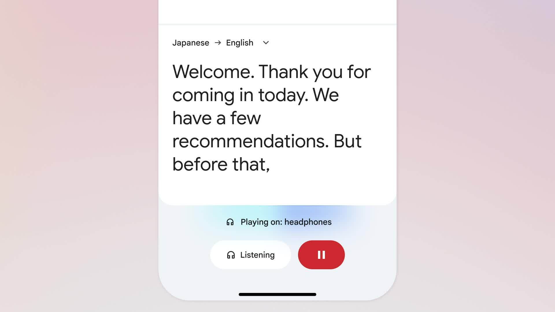 Google cho dịch giọng nói trực tiếp bằng iPhone