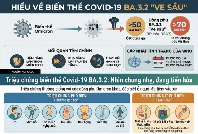 Hà Nội khuyến cáo người dân không hoang mang với biến thể COVID-19 mới BA.3.2 1 Hà Nội khuyến cáo người dân không hoang mang với biến thể COVID-19 mới BA.3.2 - 1