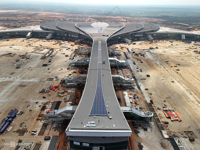 Công trường thi công sân bay Long Thành. Ảnh: Quỳnh Trần