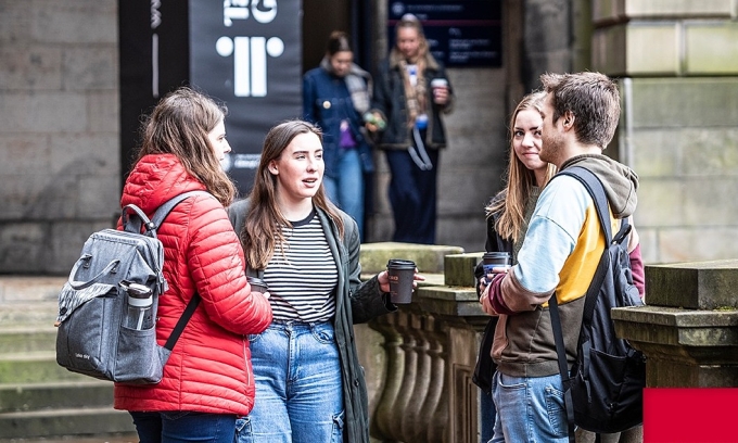 Một góc khuôn viên Đại học Edinburgh, Anh. Ảnh: The University of Edinburgh Fanpage