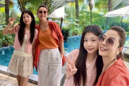 Con gái Hoa hậu Jennifer Phạm thừa hưởng nét đẹp của cả bố lẫn mẹ