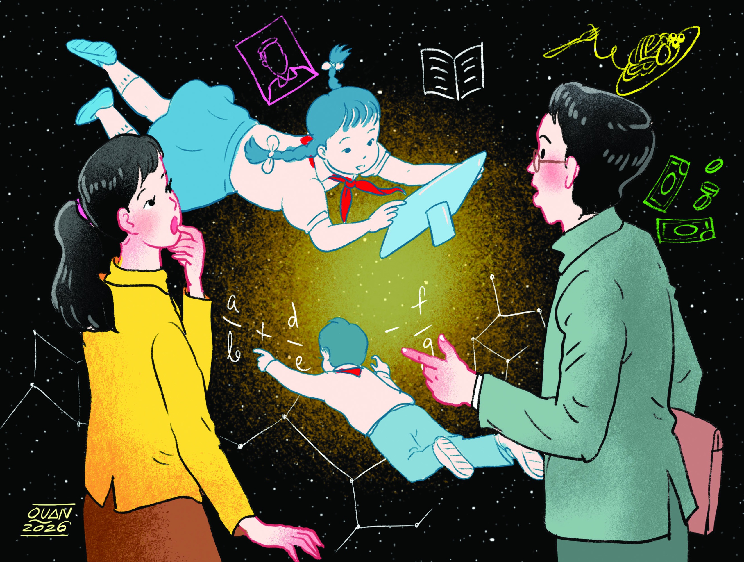 Hoang mang khi con quá giỏi giang 1 giỏi - Ảnh 1.