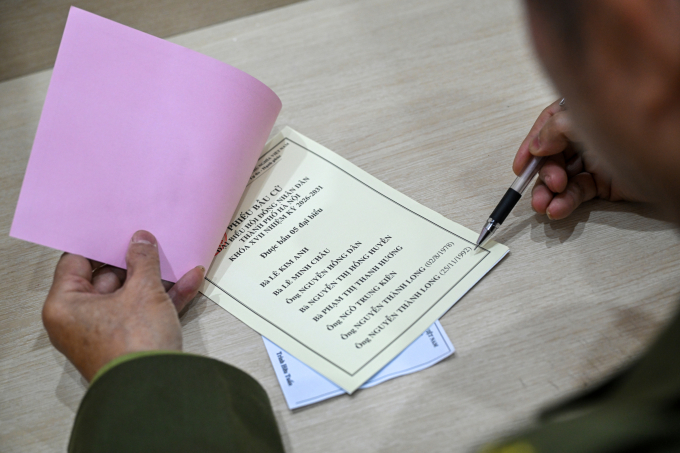 Cử tri tham gia diễn tập bầu cử tại Hà Nội. Ảnh: Giang Huy