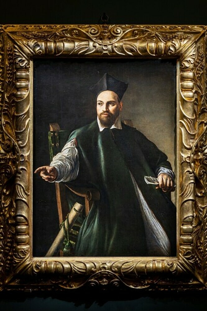 Bức Portrait of Monsignor Maffeo Barberini của họa sĩ Caravaggio (1571-1610). Ảnh: AP
