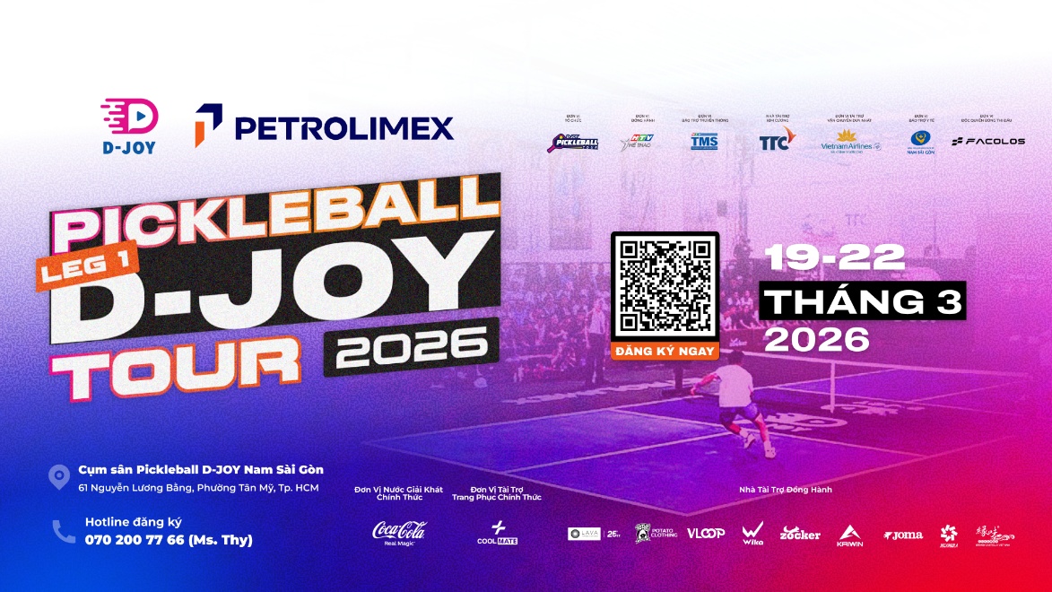 Pickleball D-Joy Tour 2026: Khẳng định cam kết phát triển thể thao Việt Nam- Ảnh 1.