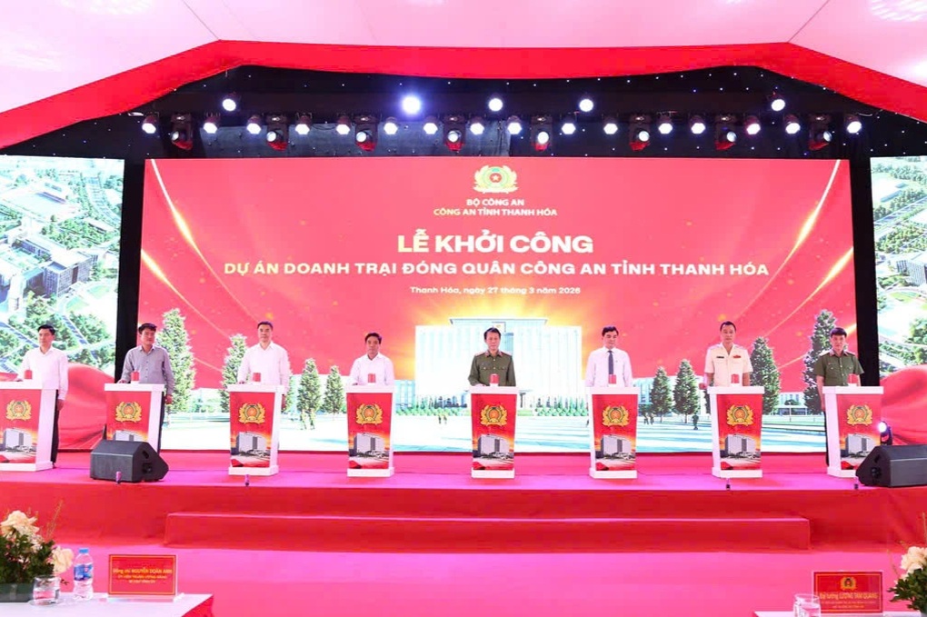 Khởi công xây dựng doanh trại đóng quân Công an tỉnh Thanh Hóa - 1