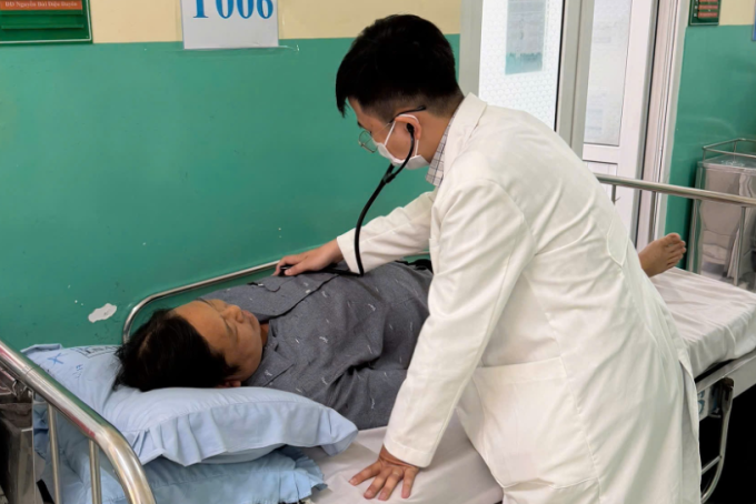 Bệnh nhân điều trị tại Bệnh viện Nguyễn Trãi. Ảnh: Bệnh viện cung cấp